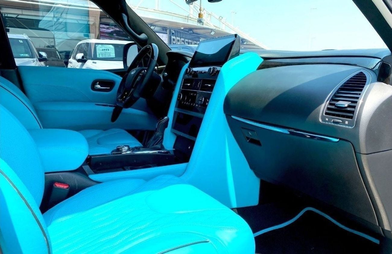 إنفينيتي QX80 GCC 2019 Nardo Grey Unique Interior Design by MBS