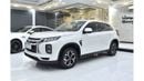 Mitsubishi ASX EXCELLENT DEAL for our Mitsubishi ASX ( 2021 Model ) in White Color GCC Specs