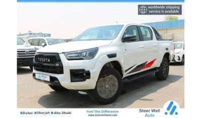 تويوتا هيلوكس 2023 | BRAND NEW HILUX GR SPORT 4X4 - 4.0 L A/T WITH 360 CAMERA D/C - WITH GCC SPECS - EXPORT ONLY