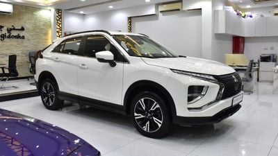 ميتسوبيشي إكلبس كروس GLS MIDLINE عرض ممتاز لسيارة ميتسوبيشي إكليبس كروس (موديل 2025) باللون الأبيض بمواصفات خليجية