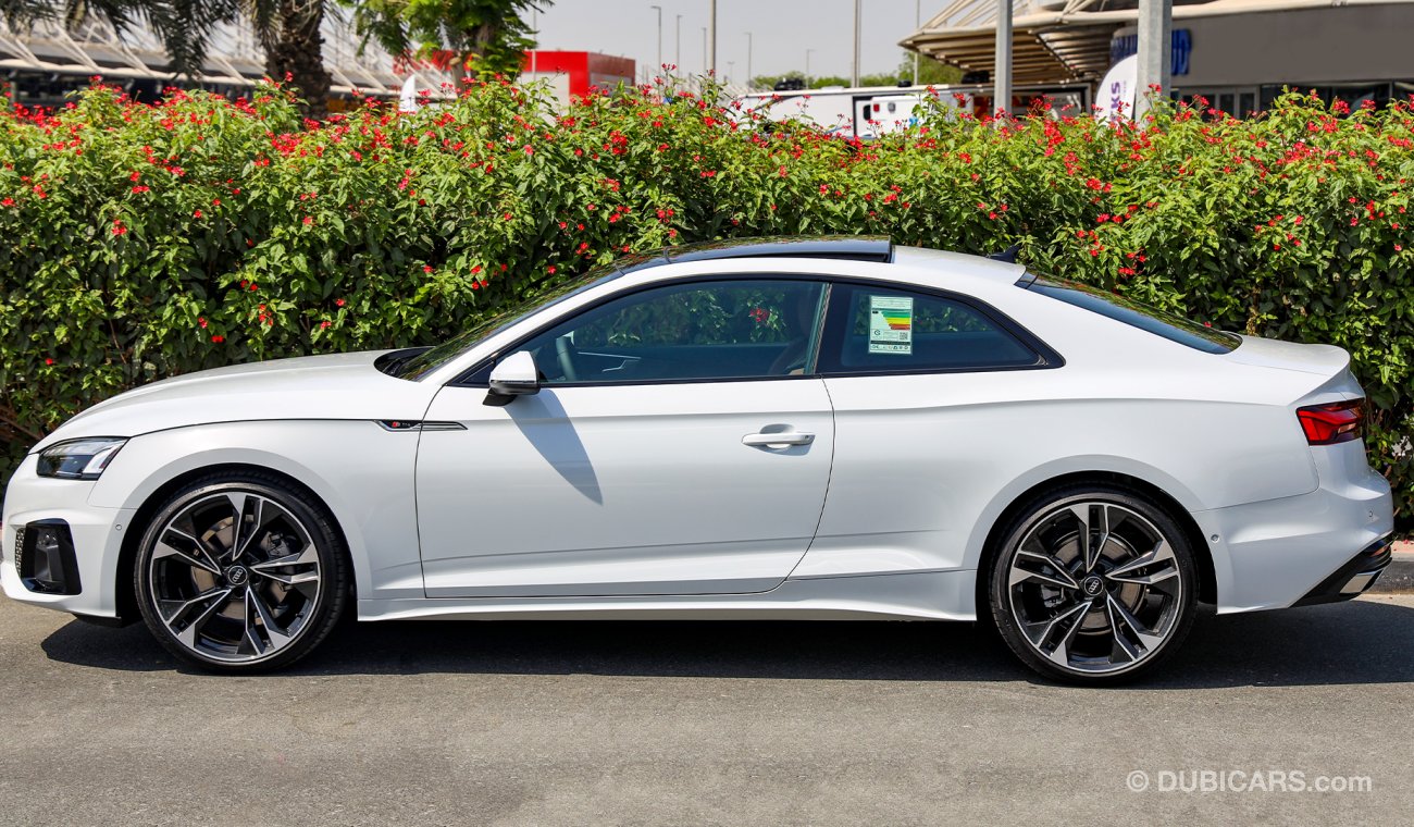 أودي A5 S-Line Coupe GCC 0km W/3 Yrs Unlimited Mileage Warranty & 5 Yrs or 75K Km Free Services @ Dealer.