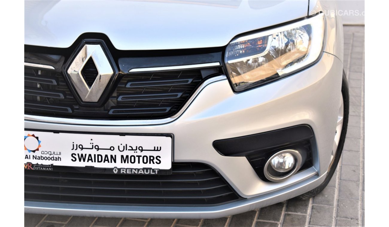 Renault Symbol AED 742 PM | 1.6L PE GCC WARRANTY