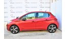 بيجو 208 1.6L GT LINE HATCHBACK 2018 GCC DEALER WARRANTY