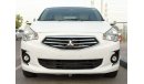 Mitsubishi Attrage 1.2L, 15" Rims, Xenon Headlights, Front A/C, Fabric Seats, Dual Airbags, Fog Lights (LOT # 415)