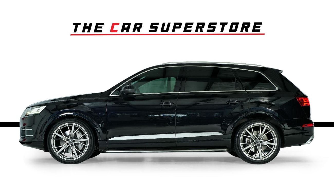 Audi Q7 55 TFSI GCC-7 Seats-Premium Leather Interior-22 Inch S Design Rims-Excellent Condition
