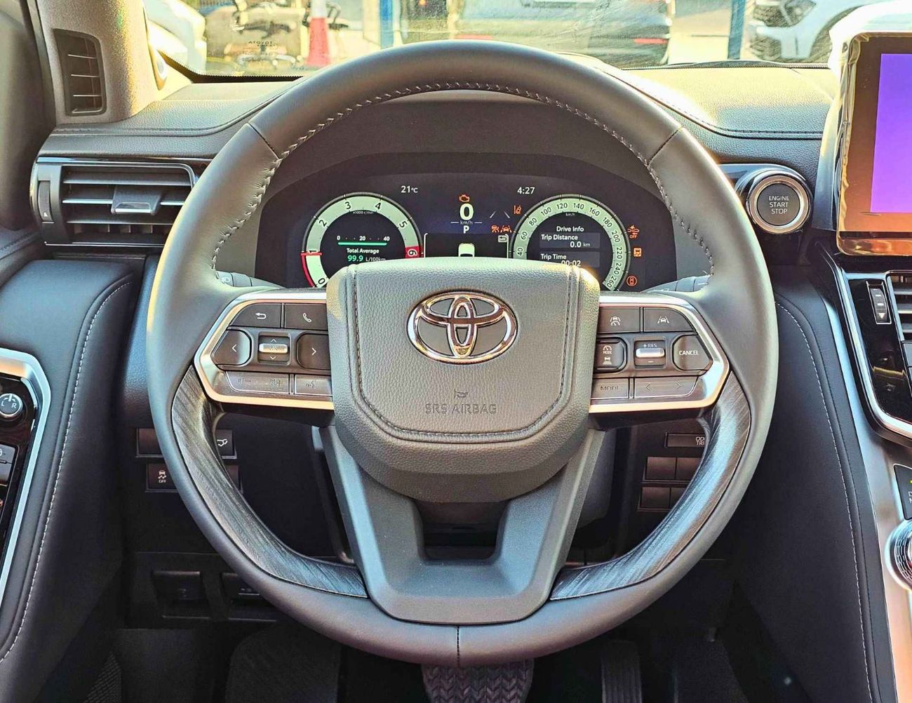 تويوتا لاند كروزر VXR TWIN TURBO / 3.5L PETROL V6 4WD / RADAR / 12.3" DVD+JBL / HEADUP DISPLAY (CODE#VXR31H)