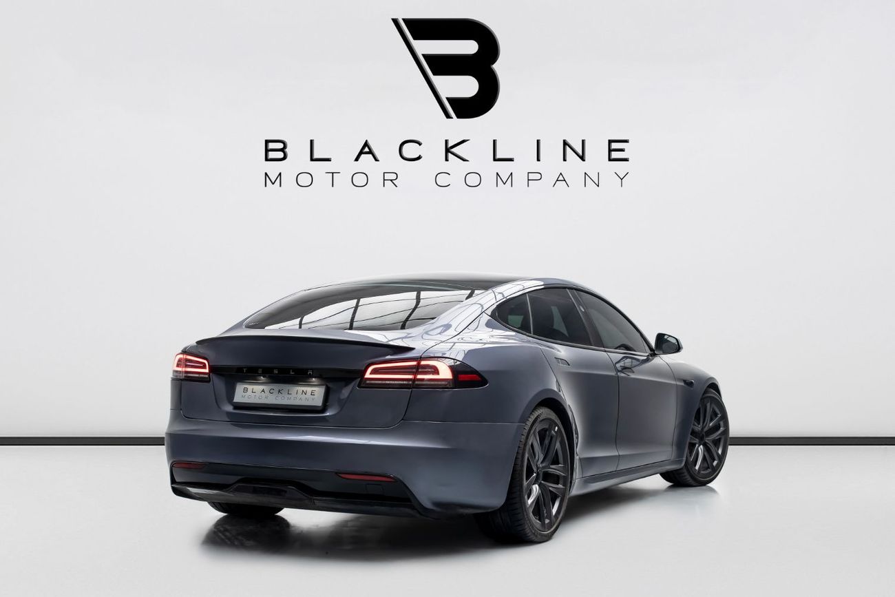 Tesla Model S Plaid (AWD) 2023 Tesla Model S Plaid, 2027 Tesla Warranty, Tesla Battery Warranty, Low KMs, GCC