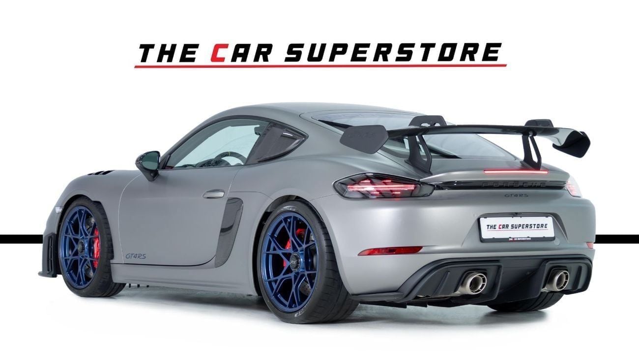 Porsche 718 Cayman GT4 RS 4.0L (493 HP) A/T Brand New-GCC-Weissach Package-Porsche warranty Until 04/2028