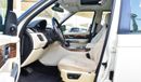 Land Rover Range Rover Sport 2009 Gulf model, white color, beige interior, one number, leather hatch, fixed control wheels, rear
