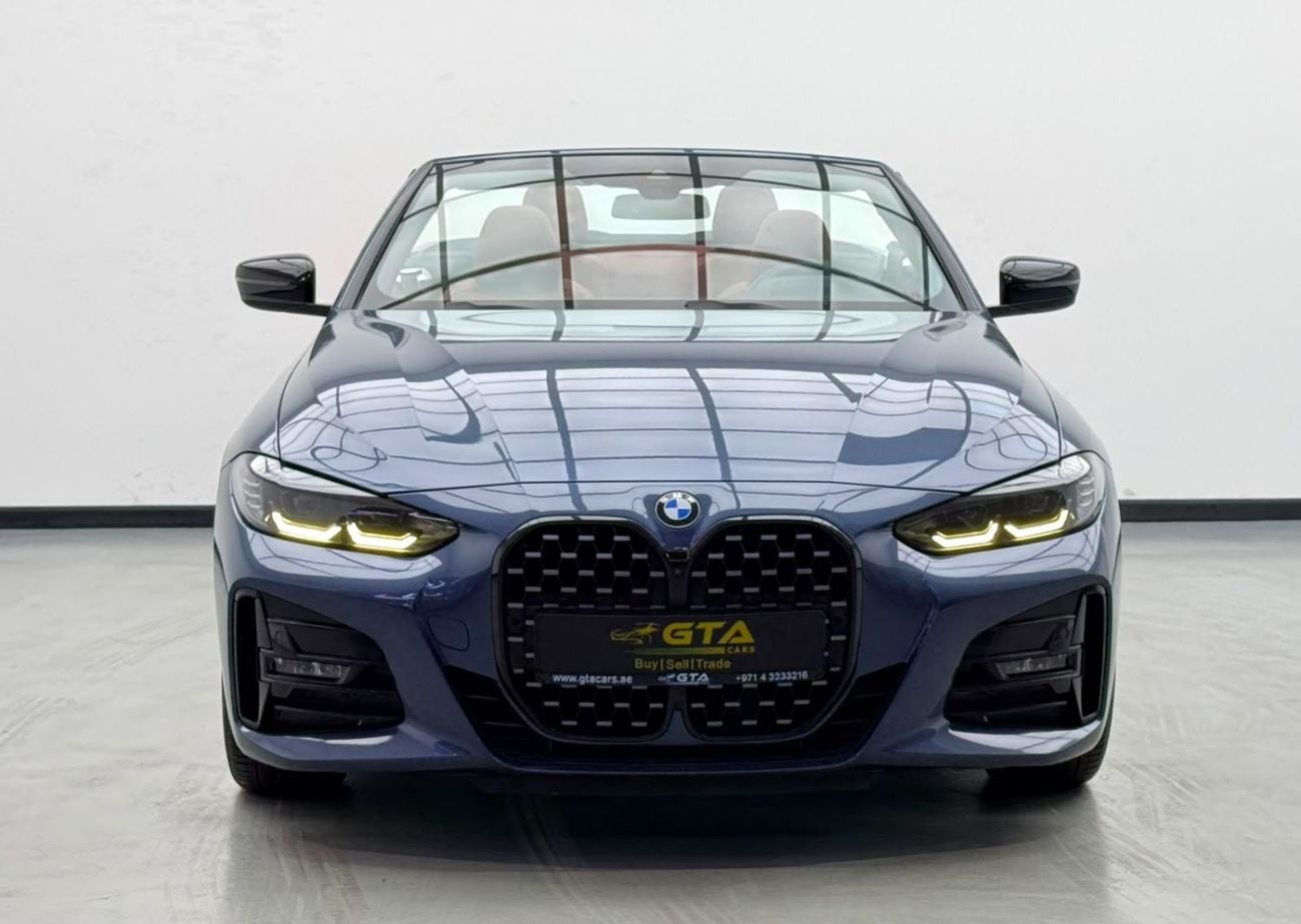 BMW 430i 2021 BMW 430i M-Sport Convertible, 2027 BMW Warranty + Service Pack, Full BMW Service History, GCC