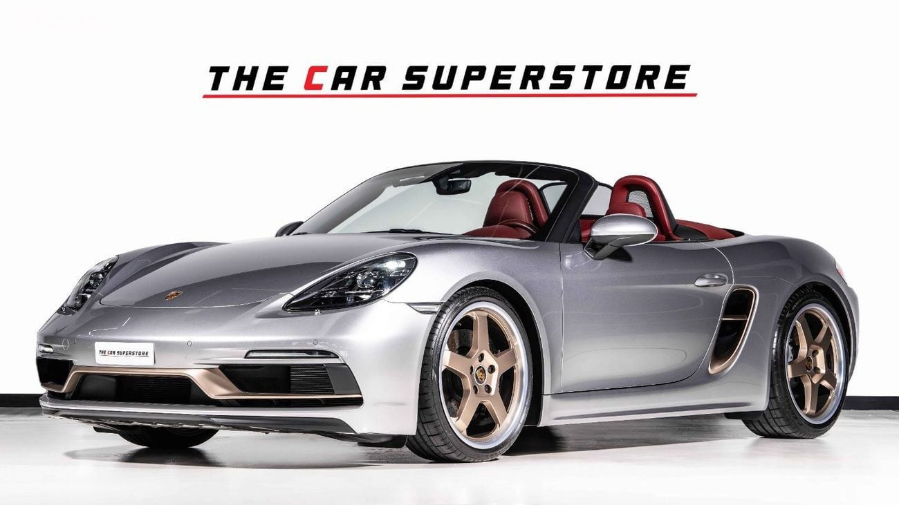 Porsche 718 Boxster 2022-PORSCHE BOXSTER-25 YEARS ANNIVERSARY EDITION-GCC-SPECIAL CAR-AL NABOODA WARRANTY TILL 2026