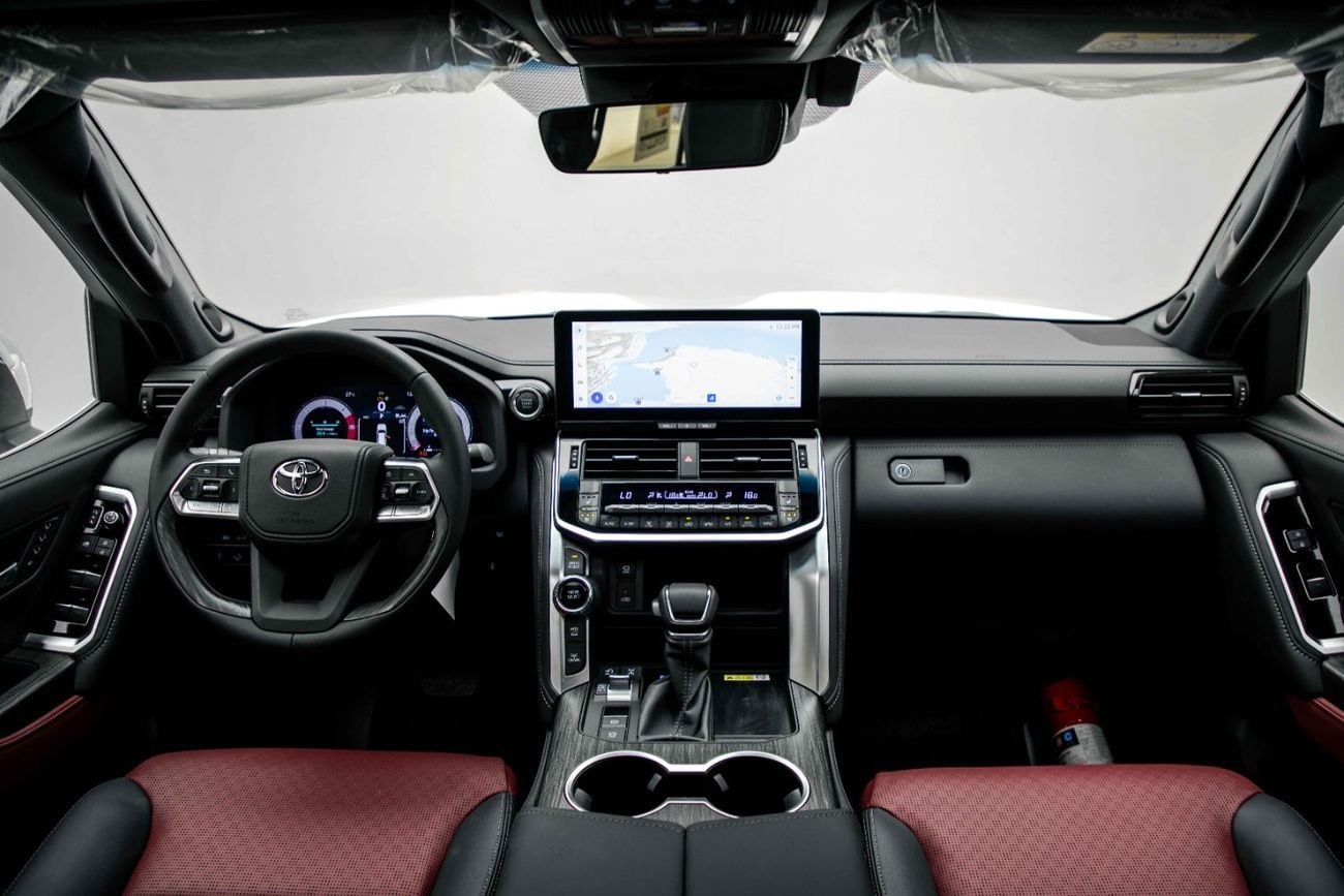 Toyota Land Cruiser VXR LC300 VXR Z 3.3L - Precious White Pearl Inside Black & Red | Export Only