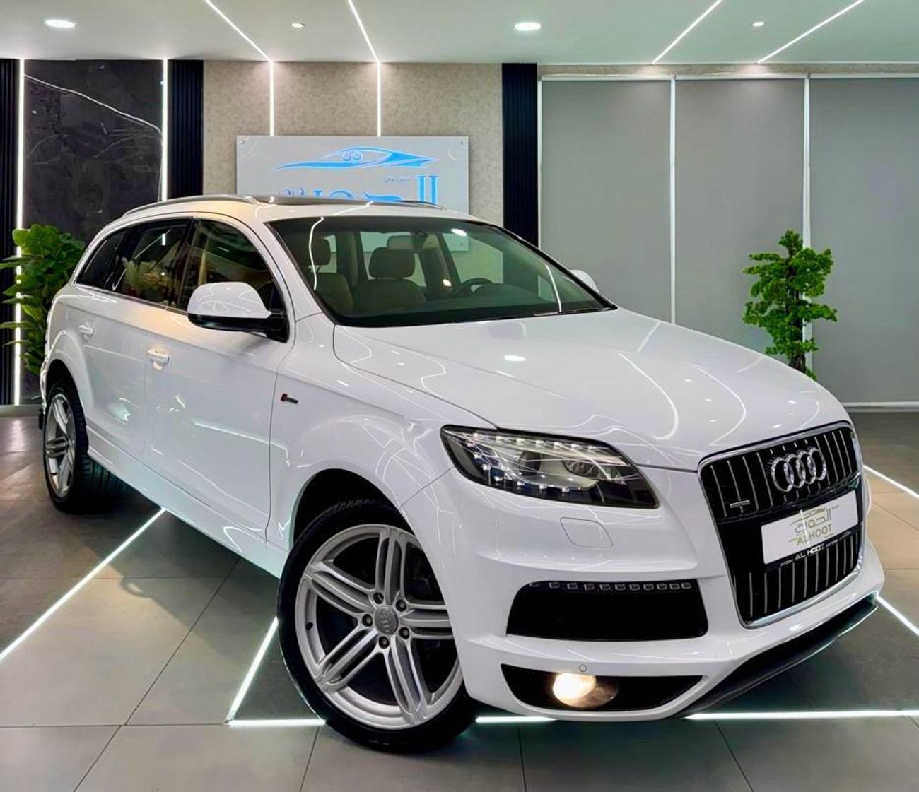 Audi Q7 TFSI quattro Sports Style Package 3.0L AMAZING WHITE AUDI Q7 S_LINE V6 || FULL OPINION || GCC || 7 S