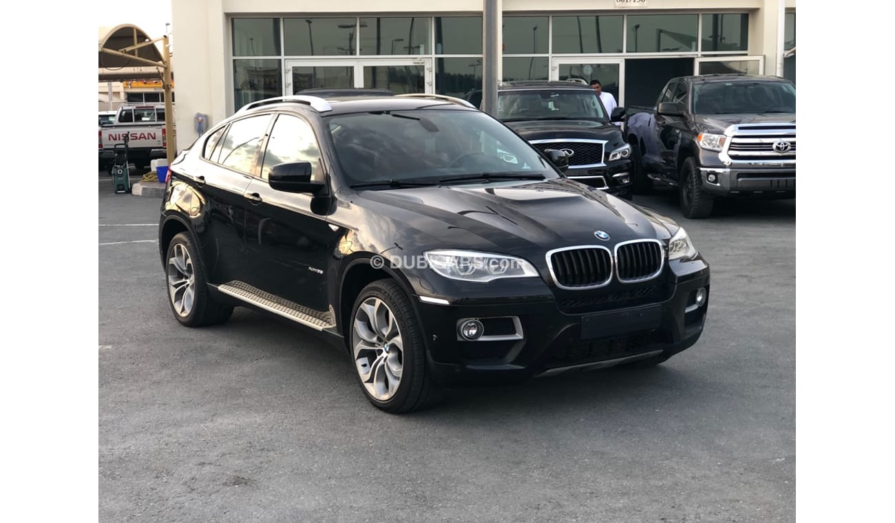 بي أم دبليو X6 موديل 2014 خليجي فل مواصفات كراسي جلد ومثبت سرعه وتحكم كهربي كامل ونظام صوت ممتاز وكاميرا خلفيه ومدخ