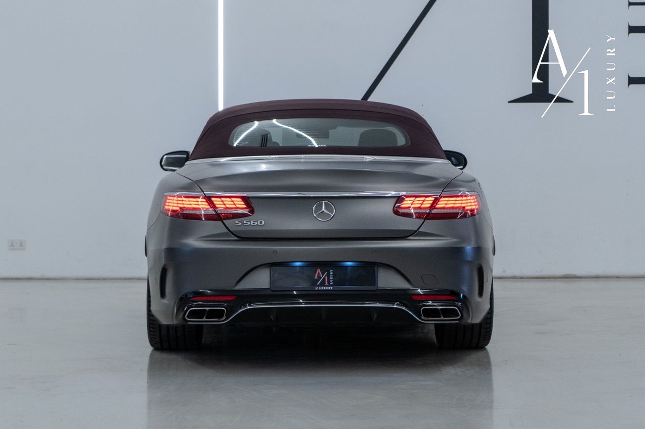 مرسيدس بنز S 560 كوبيه 2018 Mercedes Benz S560 Convertible V8, Service History, Fully Loaded, Excellent Condition, GCC Spec
