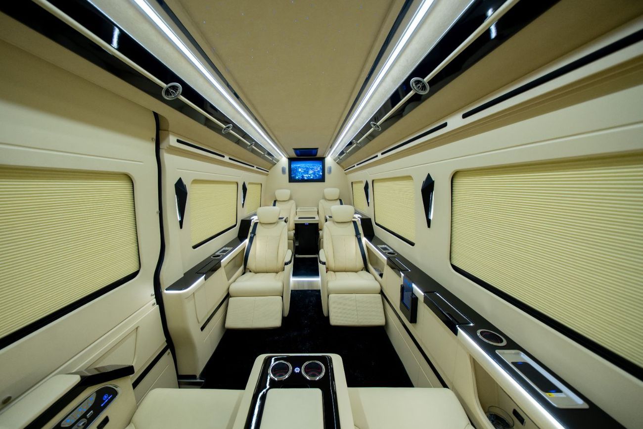 Mercedes Benz Sprinter  Built by Barugzai | 8-Seater VIP Interior | 2 Years Agency Warranty Service Contract