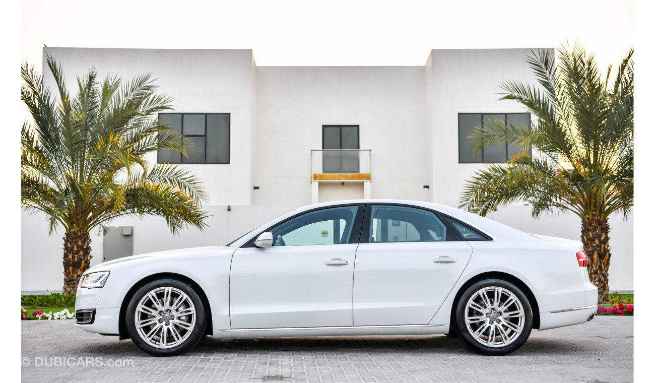 Audi A8 50TFSI Quattro -Under Warranty! Super Clean!  GCC - AED 2,472 per month - 0% Downpayment