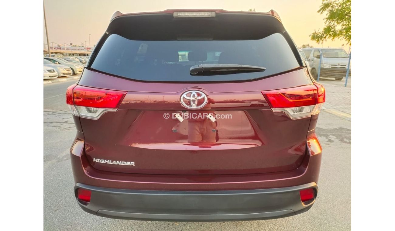 Used 2019 TOYOTA HIGHLANDER LE Maroon 6Cylinder 3.5L Engine 78082miles ...