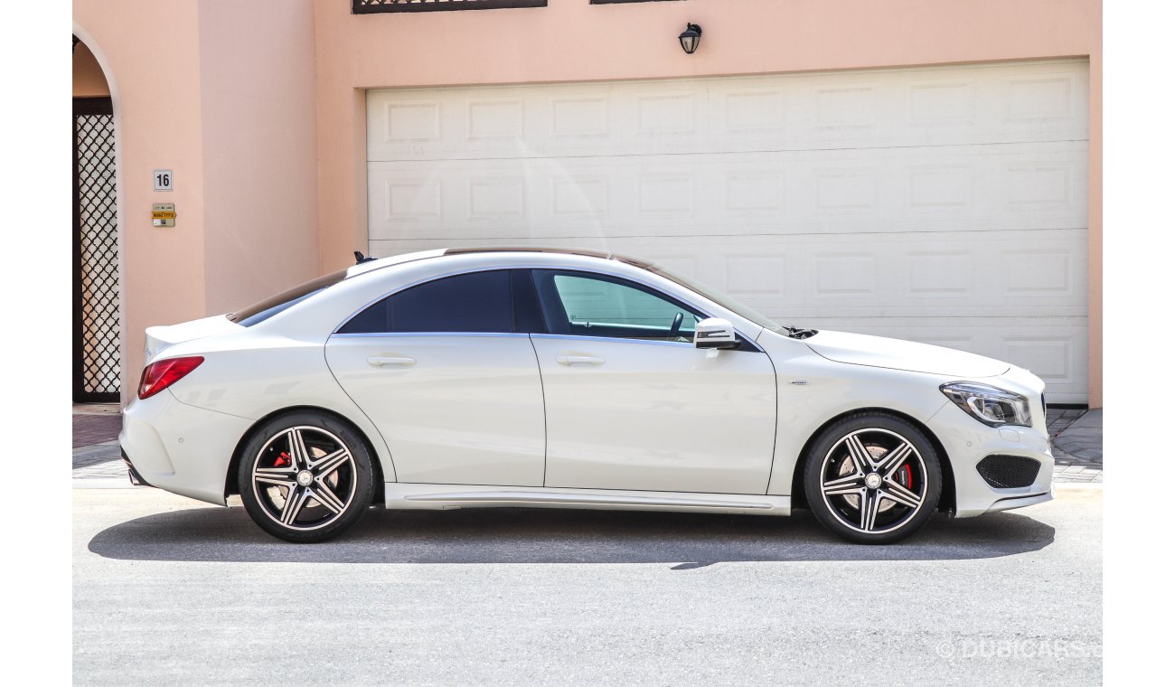 Mercedes-Benz CLA 250 2016 GCC under Warranty with Zero Downpayment.