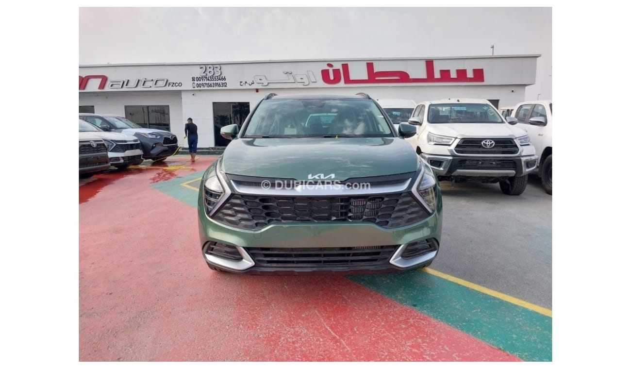كيا سبورتيج GT-Line Turbo 1.6l petrol 4X2 FWD 2022  Green color with Radar & Electric tailgate