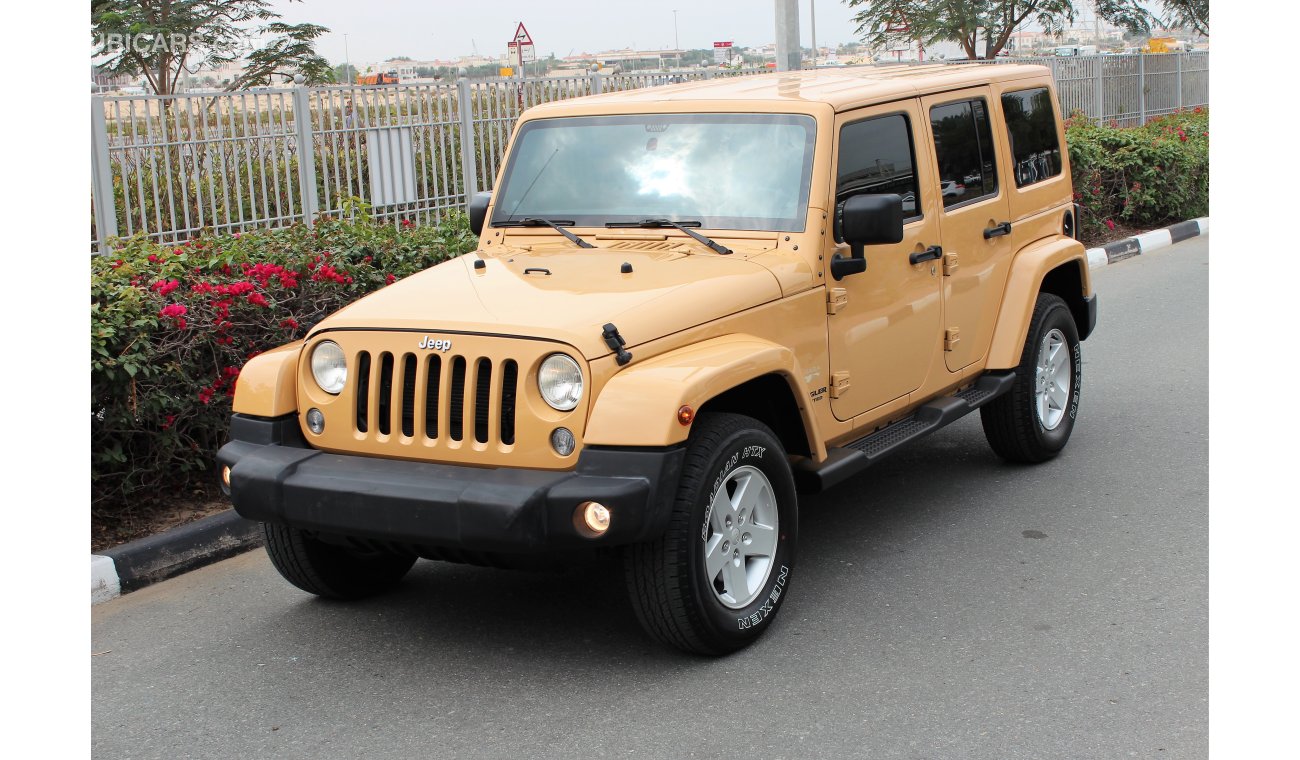 جيب رانجلر 2014 SAHARA PLUS UNLIMITED / GCC/ FULL SERVICE HISTORY / TOP OPTION