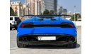 Lamborghini Huracan Spyder - Rarest Blue