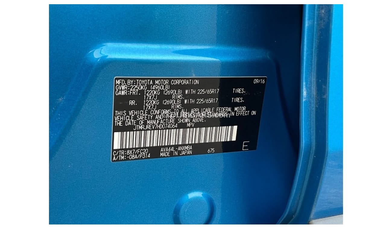 Toyota RAV4 2017 TOYOTA RAV4 XLE HYBRID 4x4 IMPORTED FROM USA