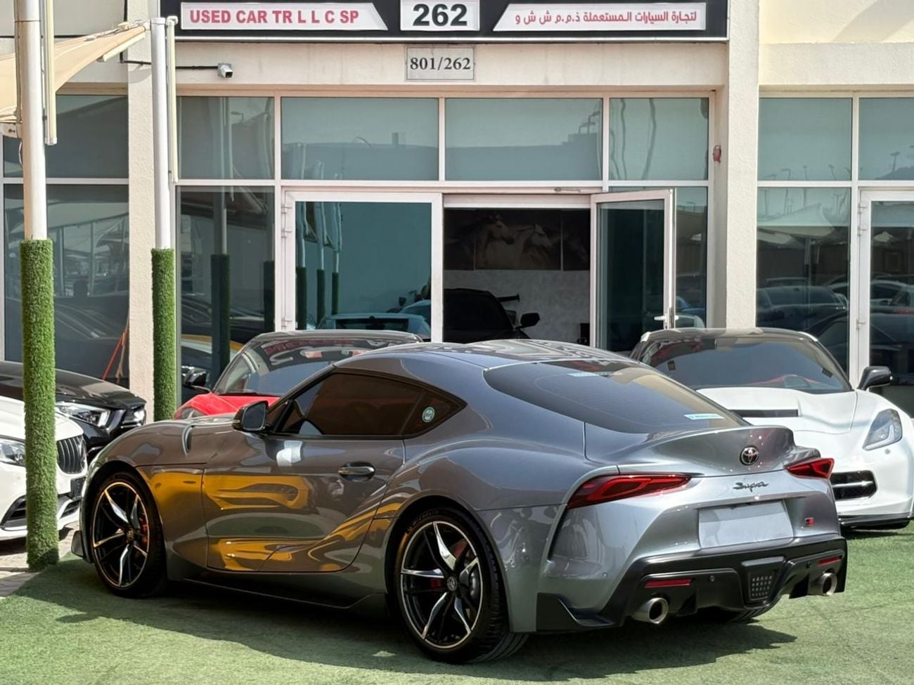 تويوتا سوبرا تويوتا سوبرا GR V6 خليجي 2022 صبغ وكاله بحاله ممتازه بدون حوادث