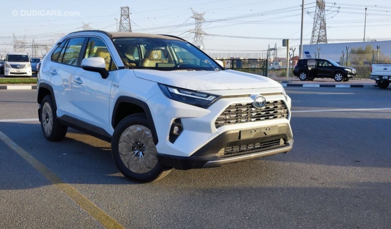 تويوتا راف ٤ T- Rav4 Limited 2.5L Hybrid, 2023, 4WD, white color