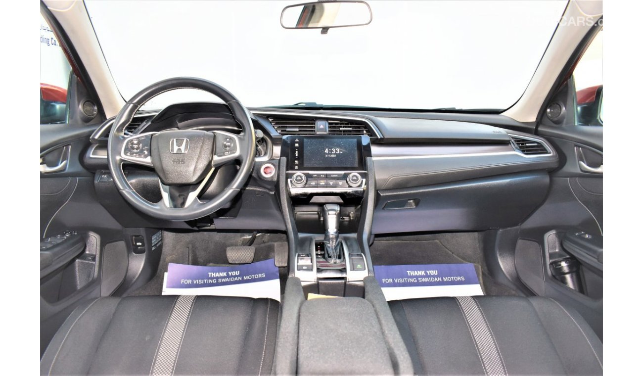 Honda Civic AED 1664 PM | 2.0L EX GCC WARRANTY