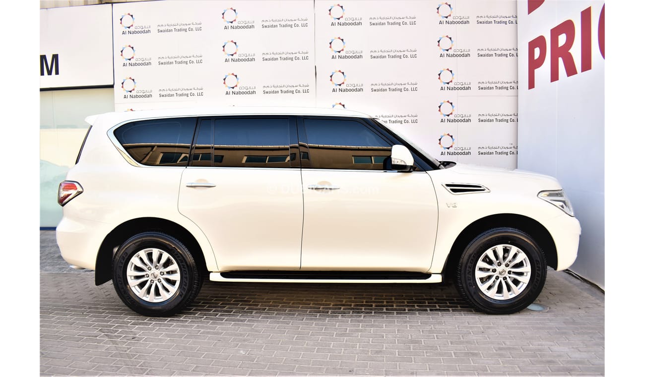 نيسان باترول AED 3132 PM | 5.6L LE T2 TITANIUM V8 4WD 2018 GCC DEALER WARRANTY