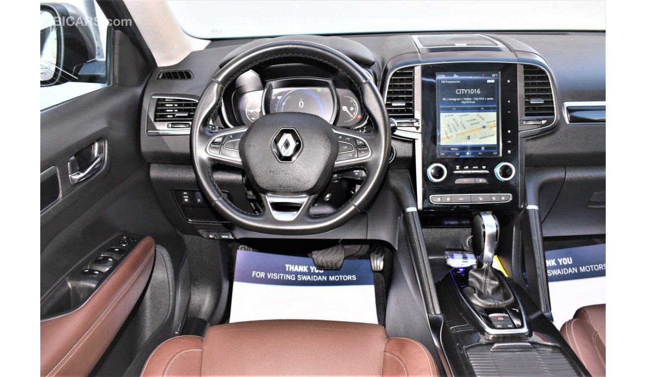Renault Koleos AED 1507 PM | 2.5L LE GCC DEALER WARRANTY