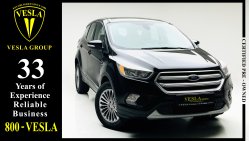 Ford Escape LEATHER SEAT + ALLOY WHEELS + NAVIGATION / GCC / 2018 / DEALERS WARRANTY UP 100,000 KM/ 1,048 DHS PM