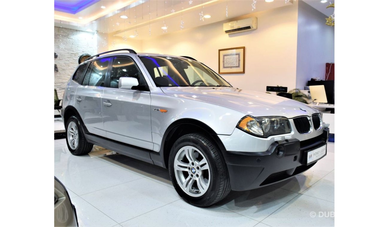 بي أم دبليو X3 AMAZING BMW X3 3.0i 2004 Model!! in Silver Color! GCC Specs