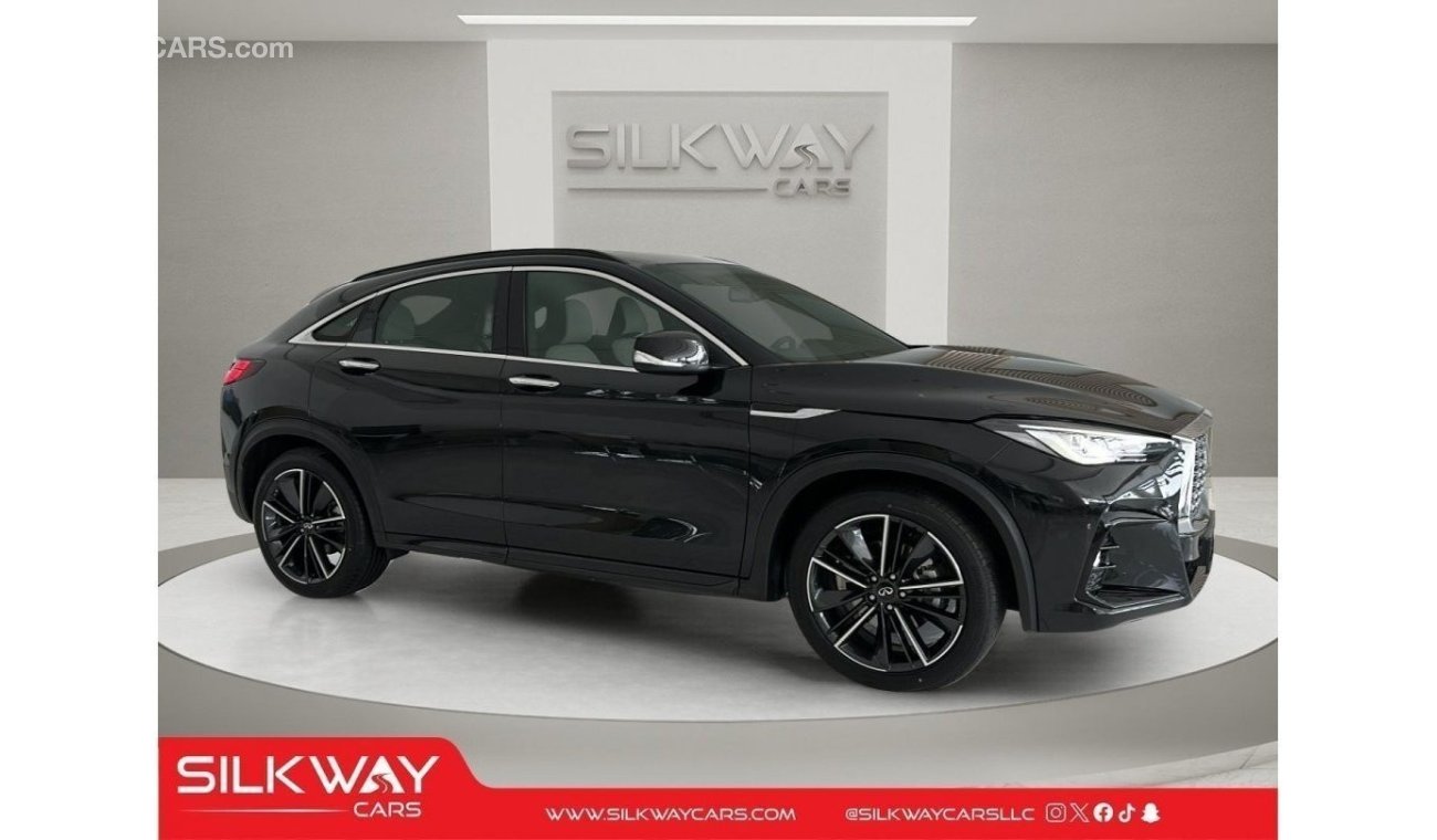 إنفينيتي QX55 إنفينيتي QX55 LUXE 2023: الأناقة تلتقي بالأداء في SilkWay Cars!