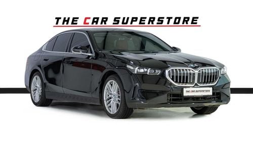 BMW 520i GCC-1 Owner-AGMC Warranty Service Package Until 2030-Burgendy Red Premium Interior