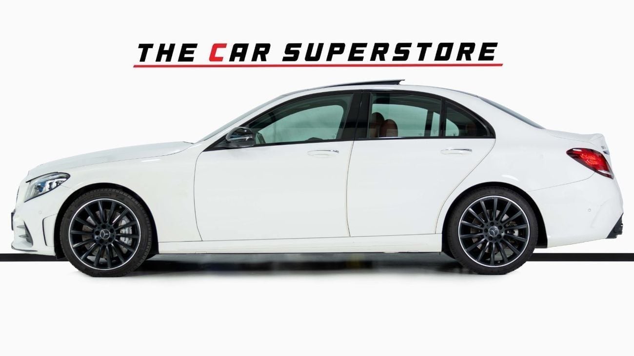 Mercedes-Benz C 43 AMG Std 3.0L 4 Matic-GCC-19 Inch Black Rims-Panoramic Roof-Active Sports Exhaust