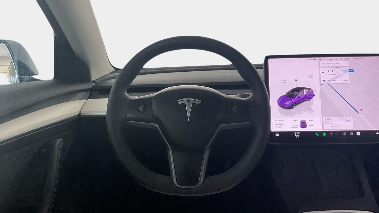 تسلا موديل 3 BEV RWD 18ALW WHITE PEARL ALL BLACK INTE | شامل الضمان | 0 ﺪﻔﻋﺓ ﺃﻮﻟﻯ