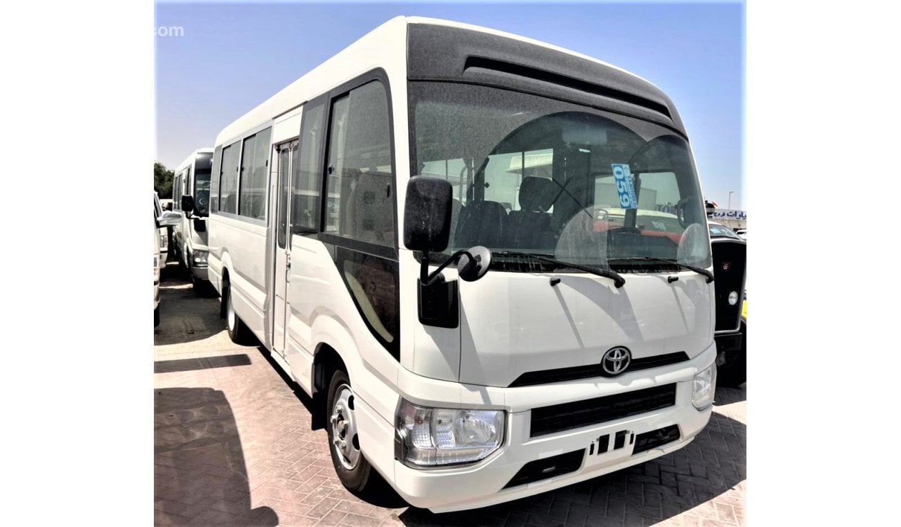 Toyota Coaster DIESEL,4.2L,23 SEATS,AIR/BAGS,ABS,MIC,CURTAIN,LUGGAGE RACK,MT,2023MY ( EXPORT ONLY)