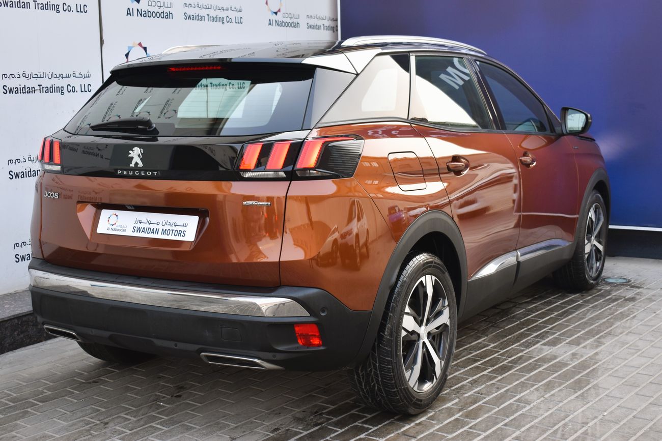 Peugeot 3008 AED 1399 PM | 1.6L GT LINE GCC MANUFACTURER WARRANTY 2026 OR 100K KM