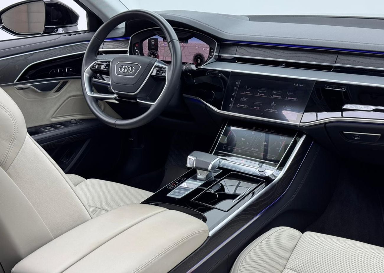 أودي A8 L 55 TFSI quattro 3.0L (335 HP) 2024 Audi A8 55 TFSI Quattro, 2029 Audi Warranty and Service Pack, A