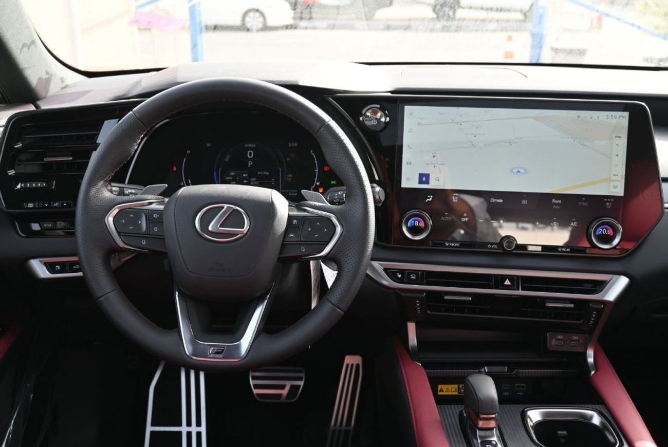 لكزس RX 500h Lexus RX500h F-Sport 2.4L, 4-cylinder, In-line, Turbo, Hybrid, AWD, CUV Model 2024, Color White