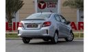 ميتسوبيشي اتراج GLX 1.2L Mitsubishi Attrage 2023 GCC under Warranty with Flexible Down-Payment.