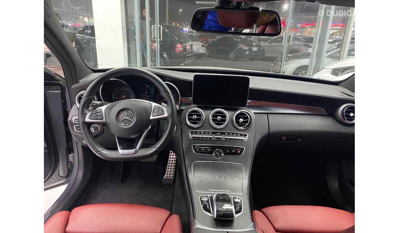 مرسيدس بنز C 400 “ AMG Package - Panoramic Roof - Red Interior “