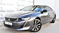 Peugeot 508 1.6L GT LINE 2019 GCC AGENCY WARRANTY UP TO 2023 OR 100,000 KM