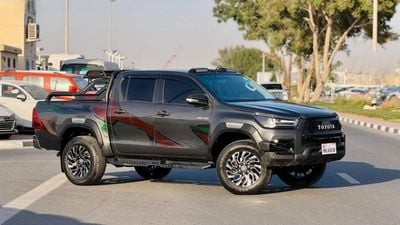 تويوتا هيلوكس 2018| 2.8L DIESEL | AT | RHD | GR ROCCO KIT MODIFIED | GTK 4X4 SPORTS BAR WITH BASKET | ROOF MOUNTED