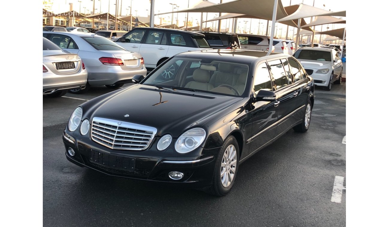 مرسيدس بنز E 350 موديل 2007 خليجي 6ابواب فل مواصفات كراسي جلد ومثبت سرعه وتحكم كهربي كامل ونظام صوت ممتاز وكاميرا خلف
