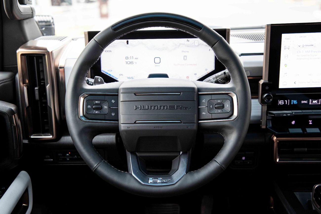 GMC Hummer EV Pick Up Edition1 - White inside Black & White | Export Only