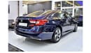 Honda Accord EXCELLENT DEAL for our Honda Accord ( 2019 Model ) in Blue Color GCC Specs