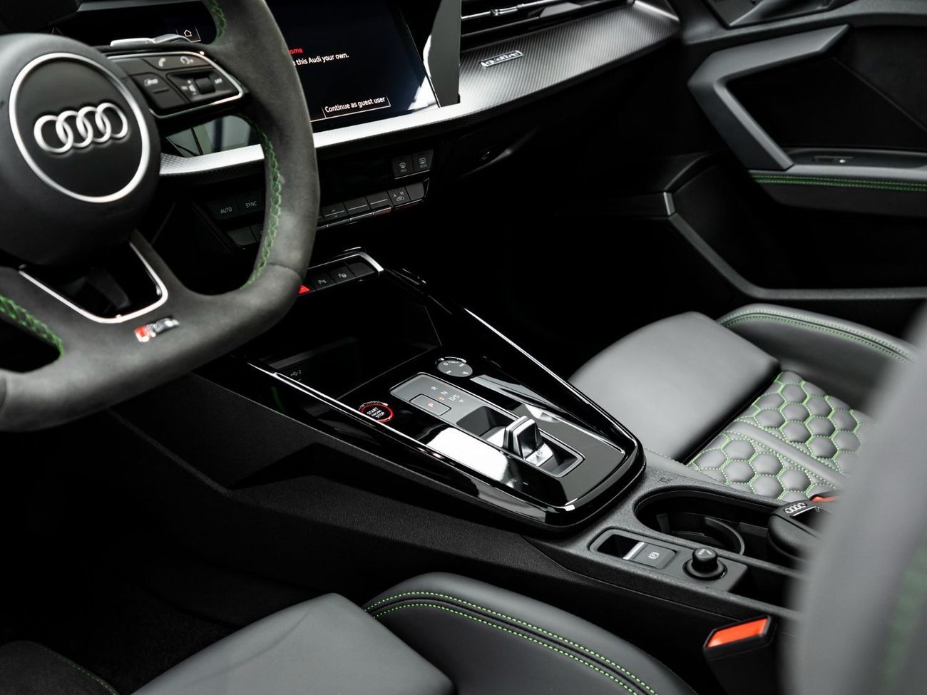 Audi RS3 TFSI quattro 2.5L Sedan 2024 Audi RS3, 2028 Audi Warranty + Service Contract, Kyalami Green, Low KMs